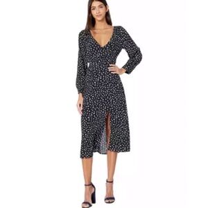 Sanctuary Niki Long-Sleeve Navy
Dot Print Midi Long Sleeve 2 Slits Dress Size 6